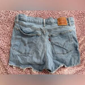 Women's Light Blue Jean Shorts Levi’s high rise